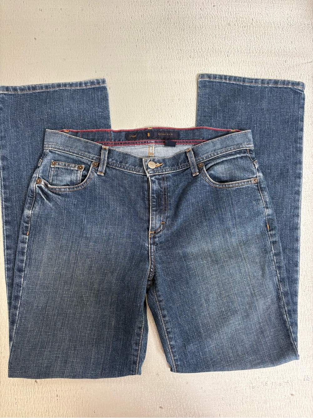 J. Crew Straight-Leg Midwash Denim Jeans